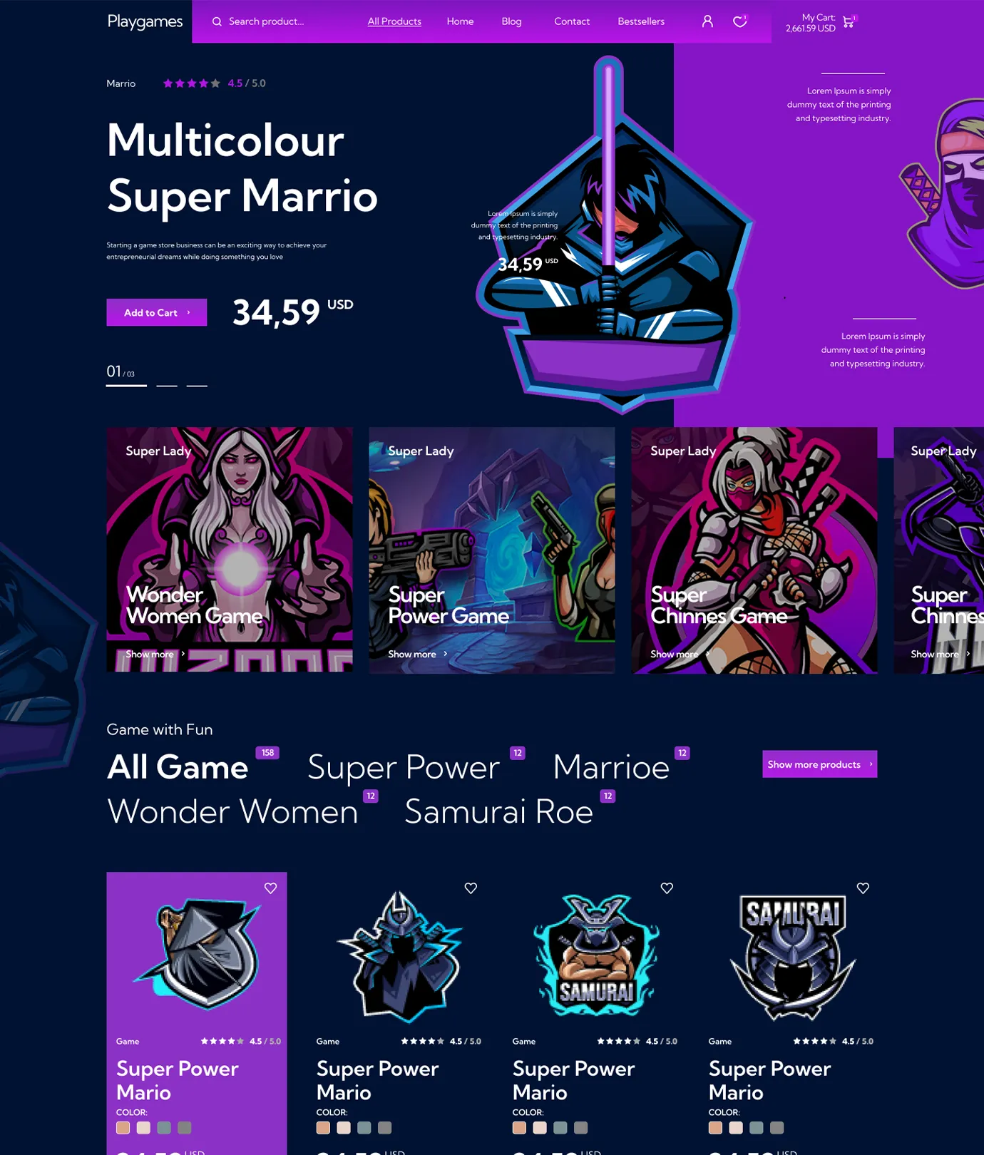 Playgames Shopify Theme - WorkDo