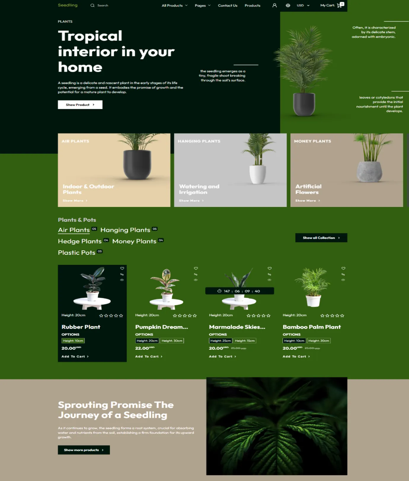 Seedling Shopify Theme - WorkDo