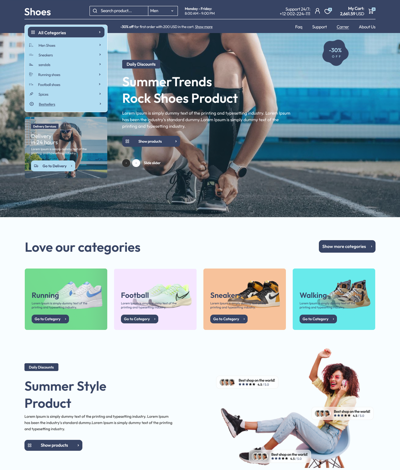 Shoes Opencart Theme - WorkDo