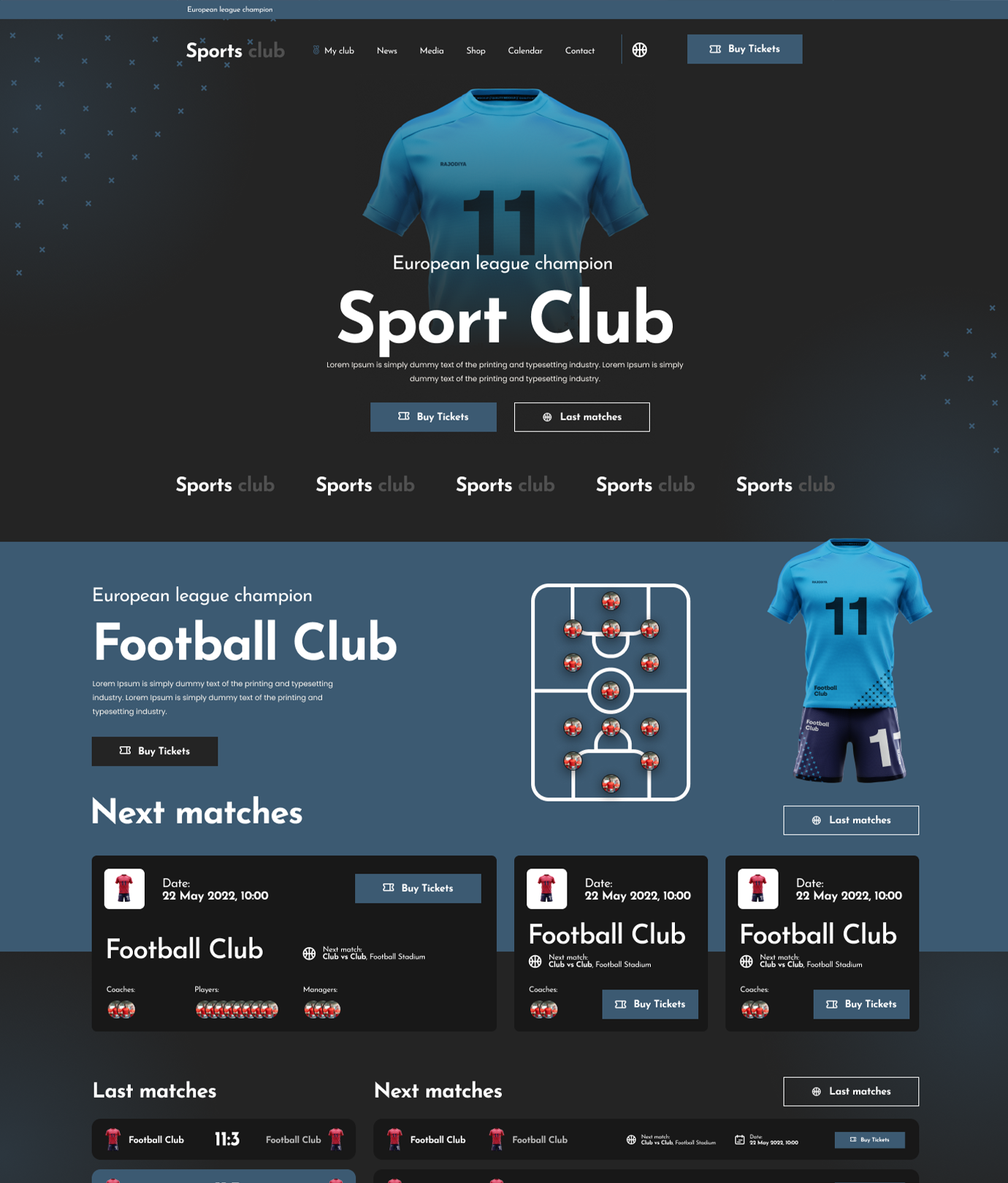 Sports Club Shopify Theme - WorkDo
