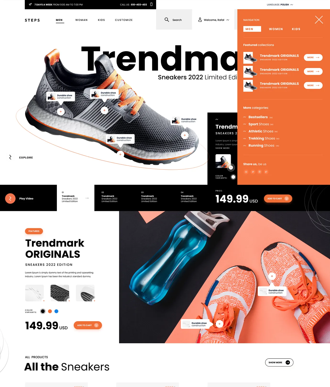 Steps Shopify Theme - WorkDo