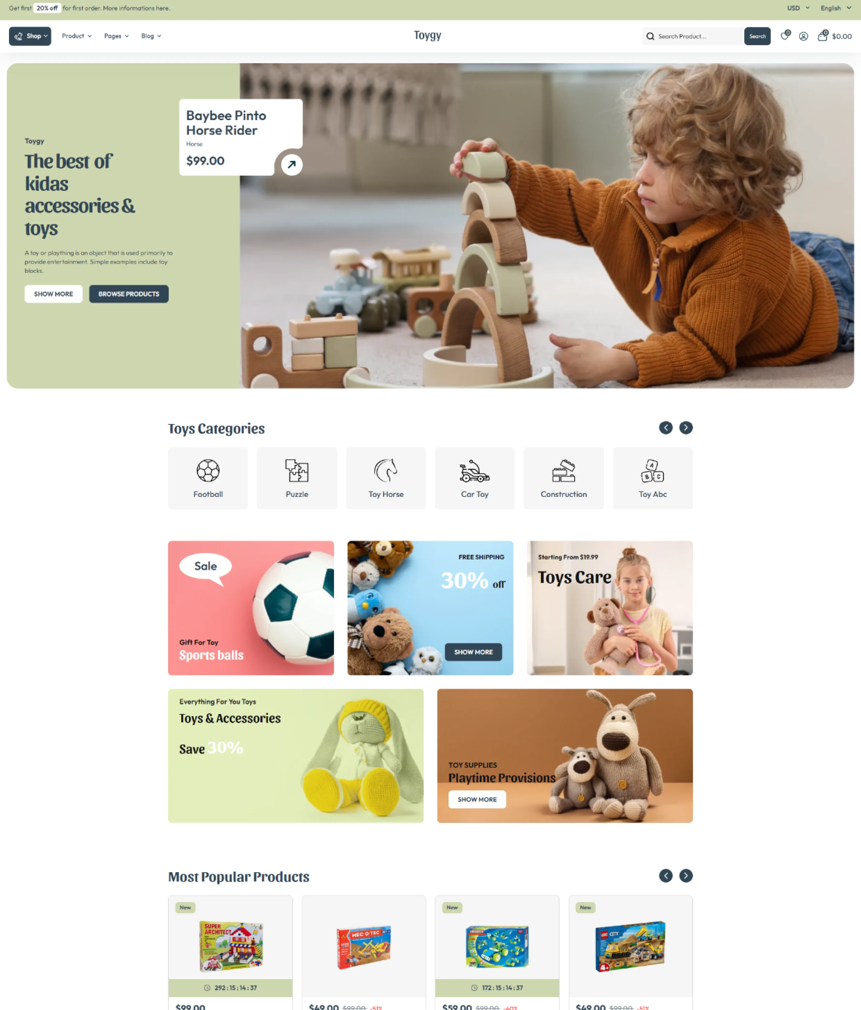 Toygy Shopify Theme 1 Toygy Shopify Theme - Workdo