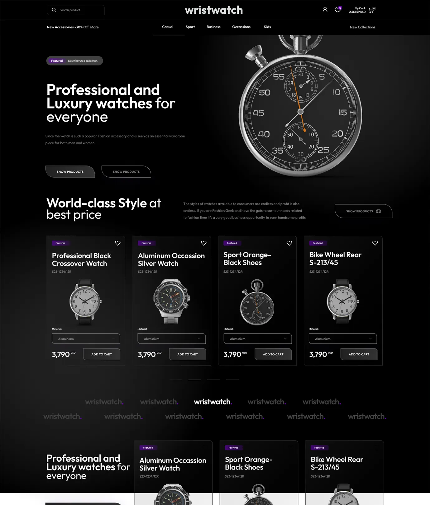 Wrist Watch Shopify Theme - Workdo