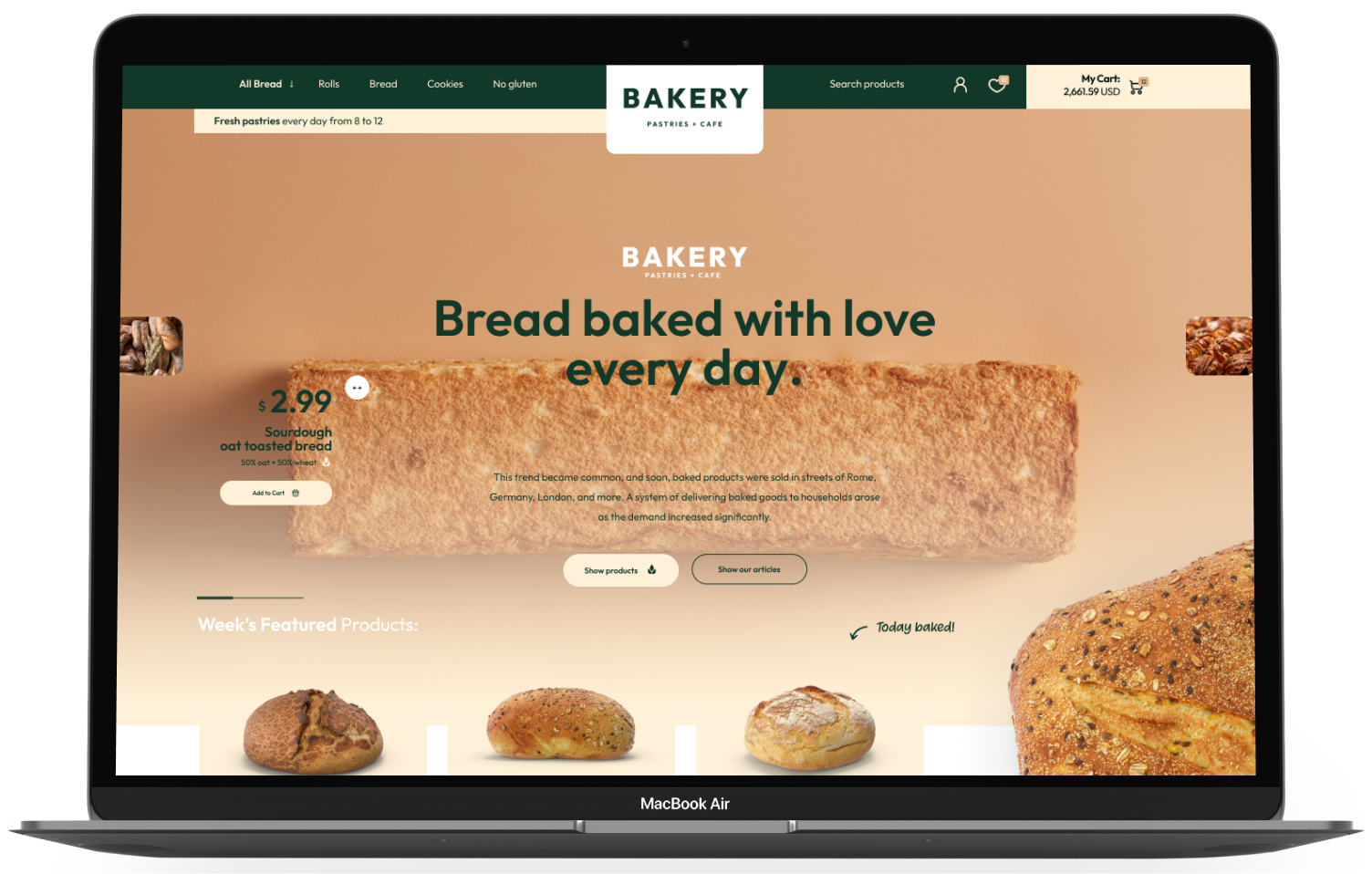 Bakery Shopify Theme - WorkDo
