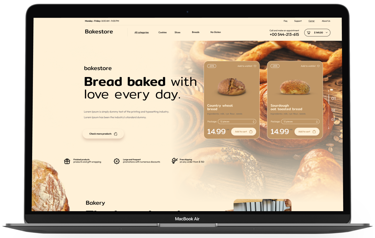 Bake Store Theme Add-on for eCommerceGo - WorkDo