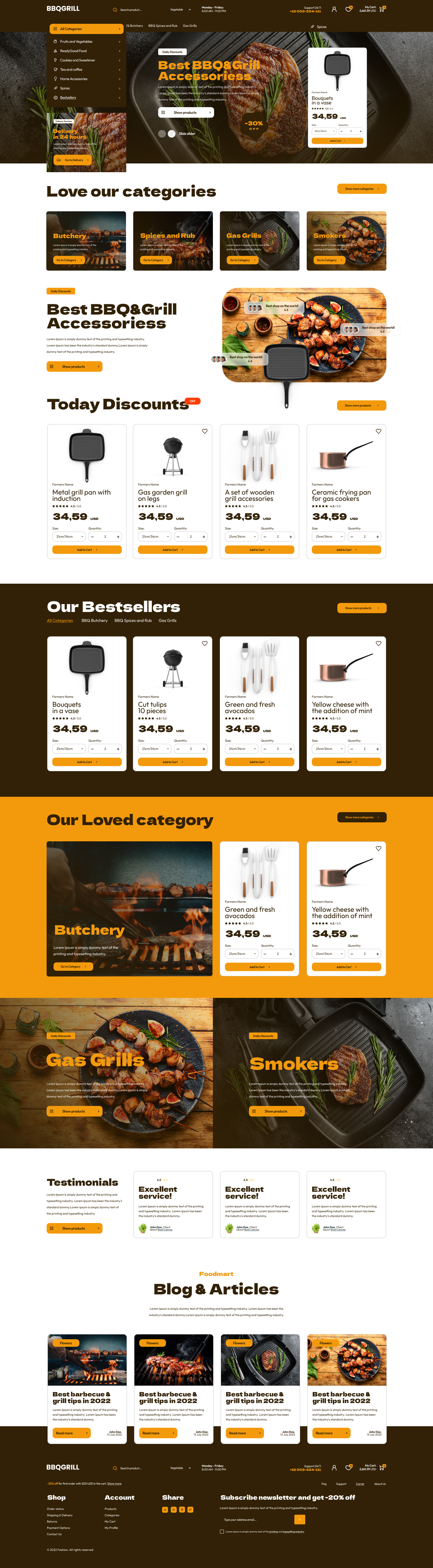 BBQgrill Shopify Theme-WorkDo