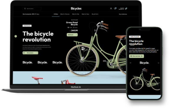 Bicycles Opencart Theme - WorkDo