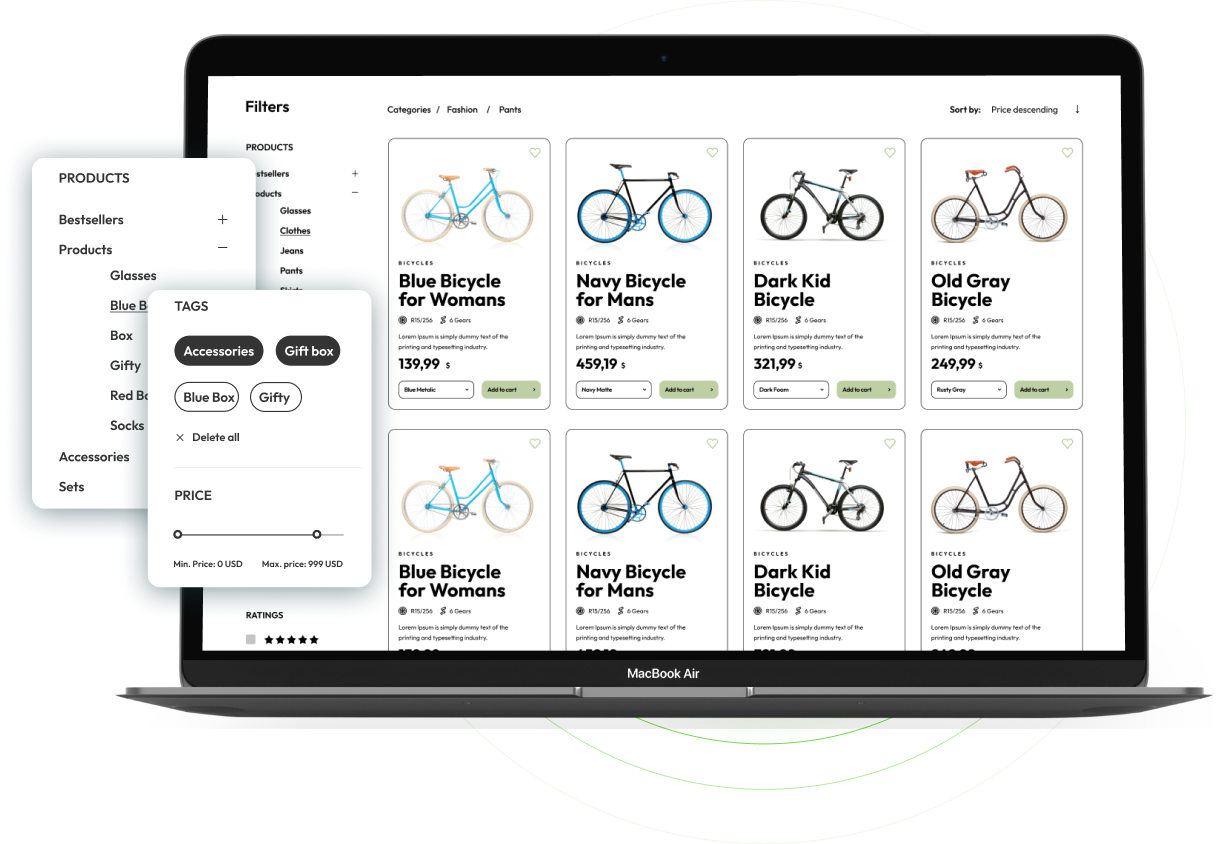 Bicycles Opencart Theme - WorkDo