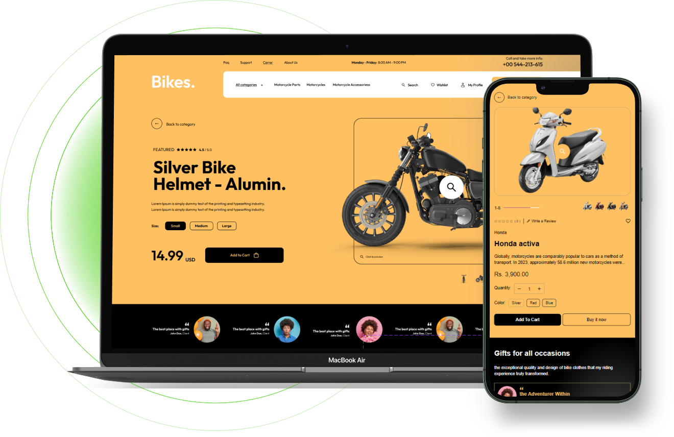 Bikes WordPress Theme - WorkDo