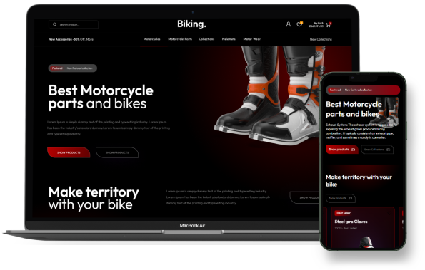 Biking Shopify Theme - WorkDo