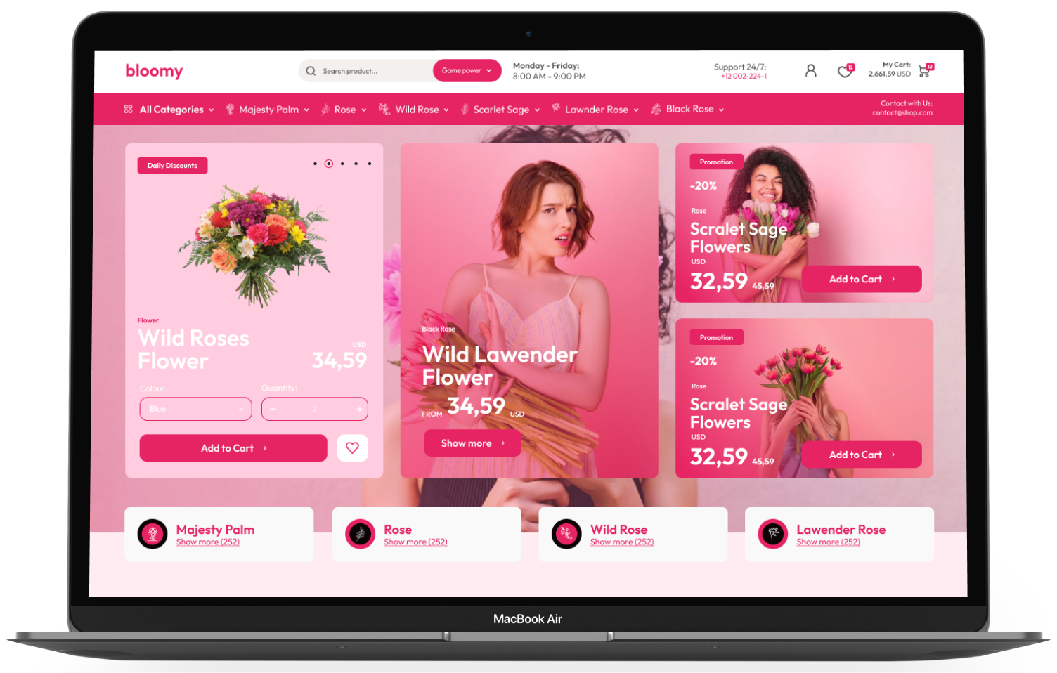 Bloomy Shopify Theme - WorkDo