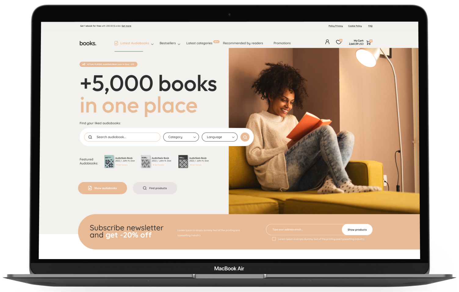 Books Theme Add-on for eCommerceGo - WorkDo