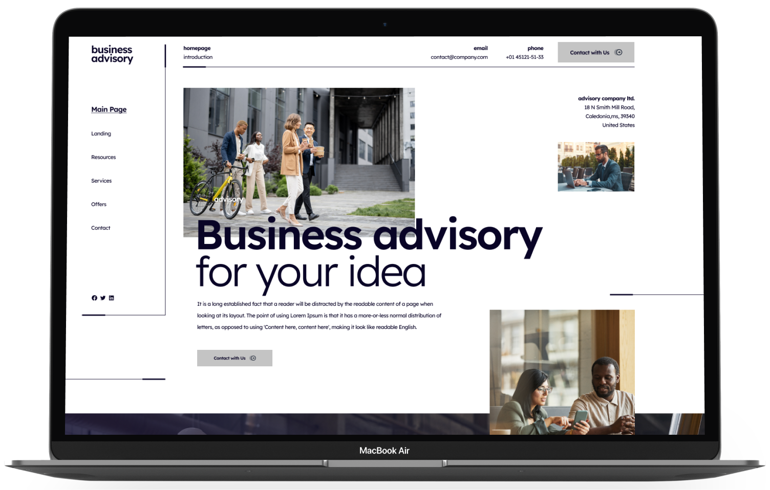 Business Advisory Shopify Theme - WorkDo