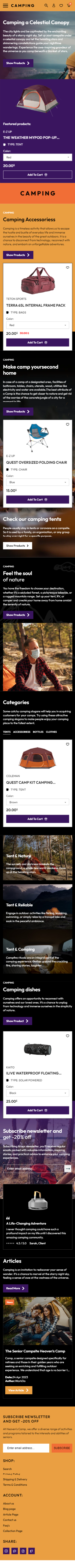Camping WordPress Theme - WorkDo