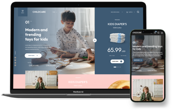 Childcare Shopify Theme - WorkDo