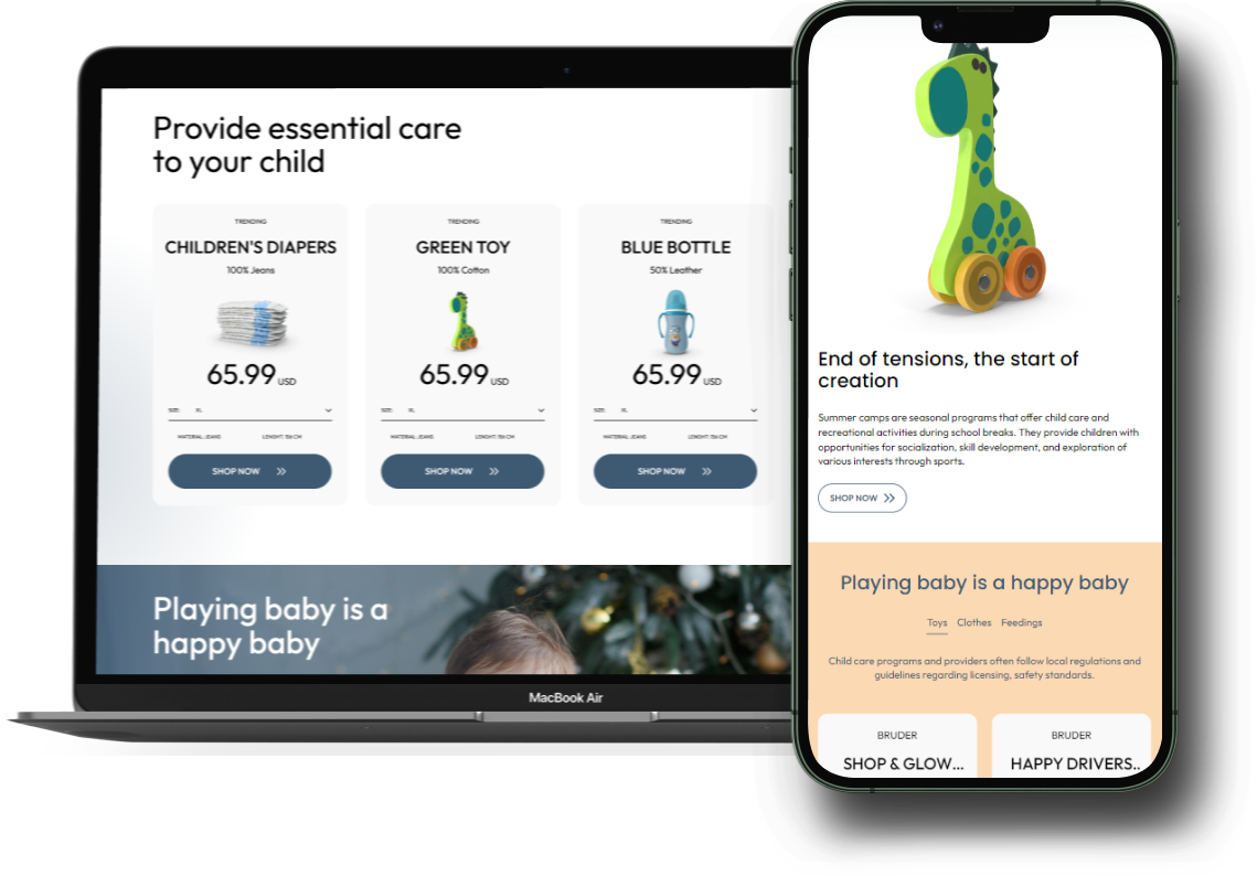 Childcare Shopify Theme - WorkDo