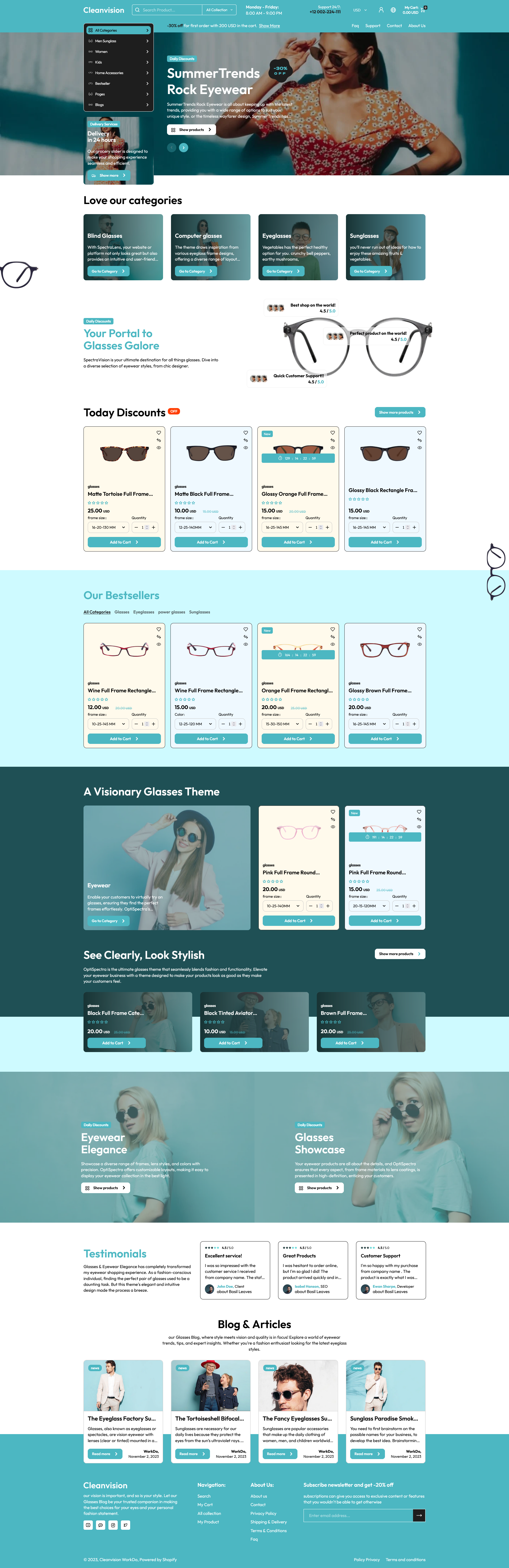 Cleanvision Shopify Theme-WorkDo