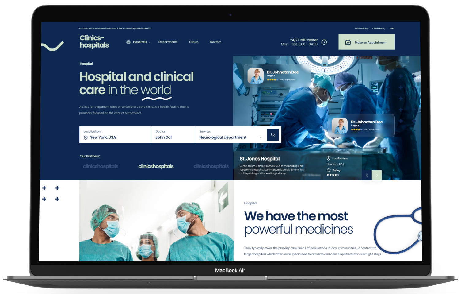 Clinics Hospitals WordPress Theme - WorkDo