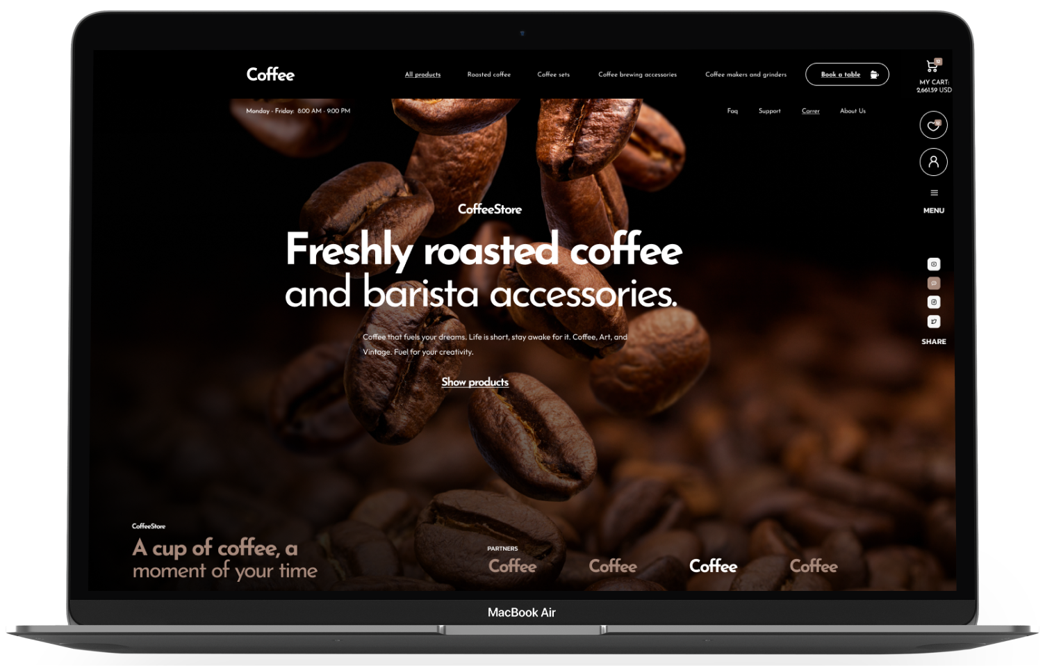 Coffee Shopify Theme - WorkDo