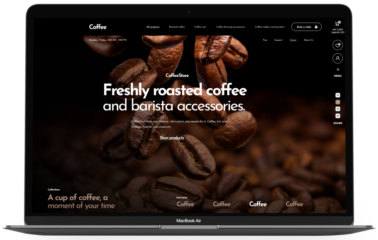 Coffee Theme Add-on for eCommerceGo - WorkDo