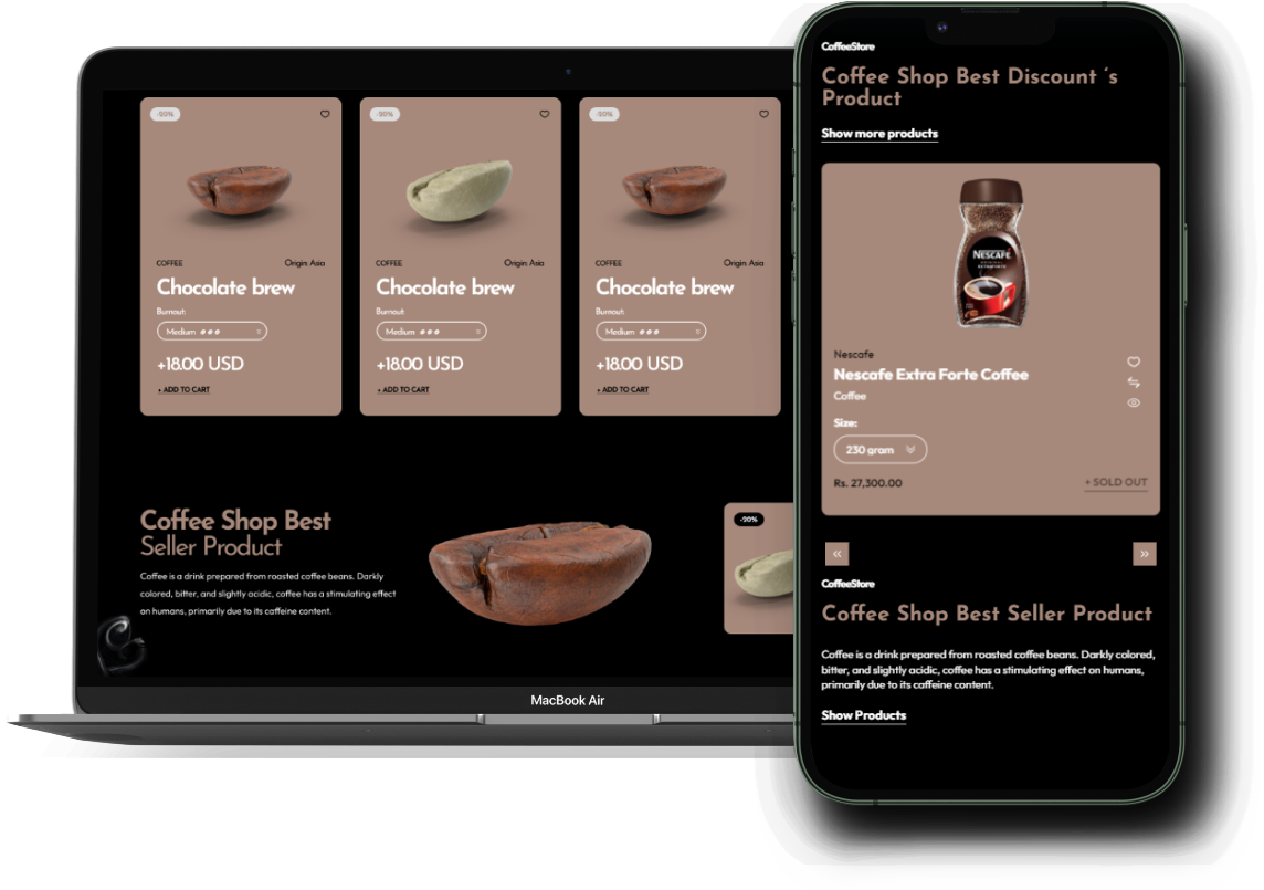 Coffee Theme Add-on for eCommerceGo - WorkDo