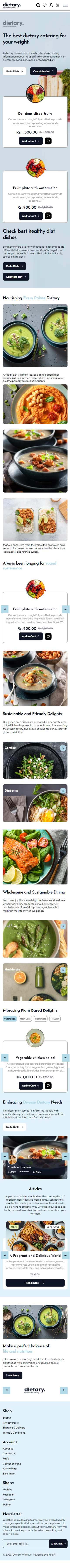Dietary Shopify Theme - WorkDo