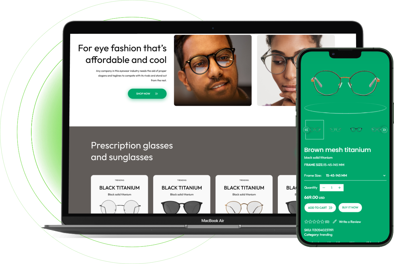 Eyewear Theme Add-on for eCommerceGo - WorkDo