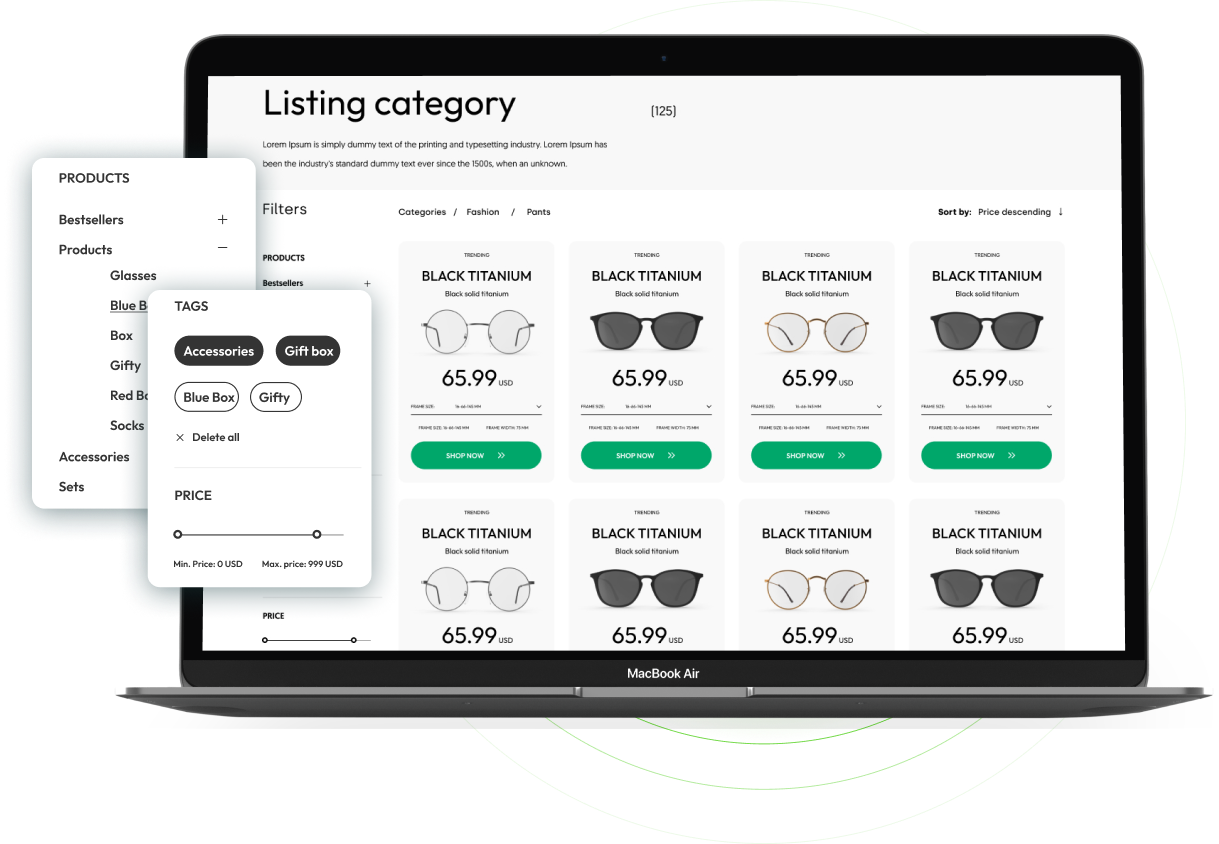 Eyewear Theme Add-on for eCommerceGo - WorkDo