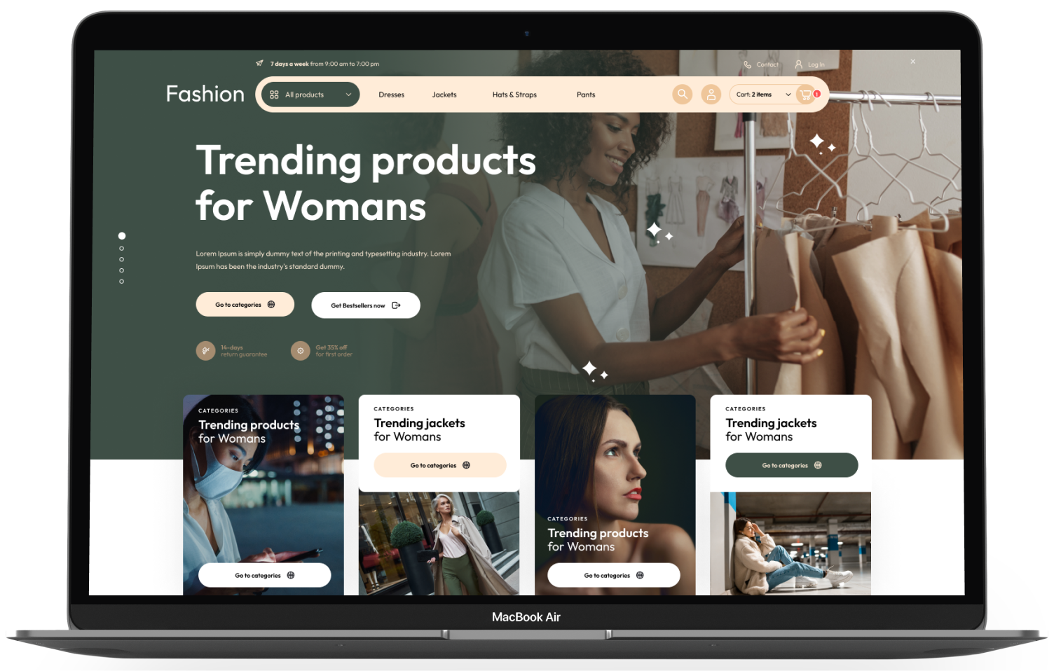 Fashion Theme Add-on for eCommerceGo - WorkDo