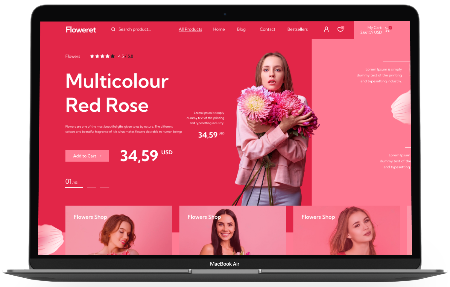 Floweret Shopify Theme - WorkDo