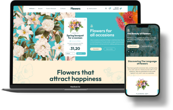 Flowers Shopify Theme - WorkDo