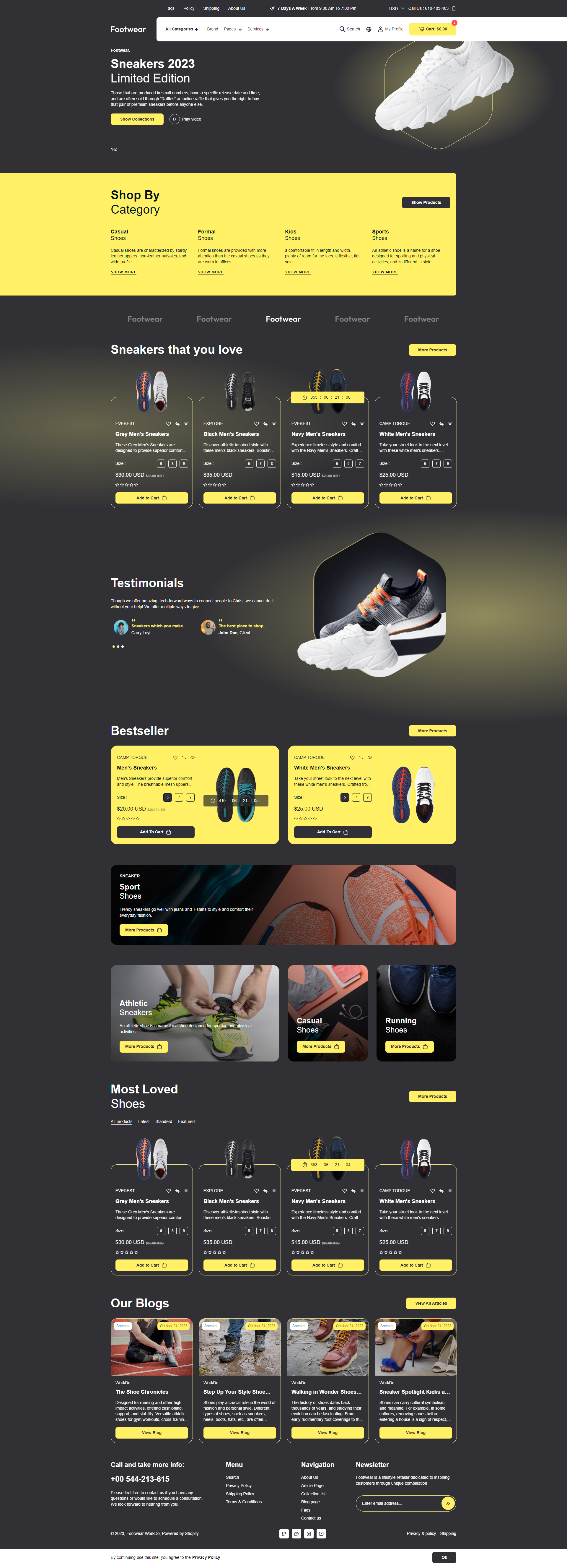 Footwear Shopify Theme-WorkDo