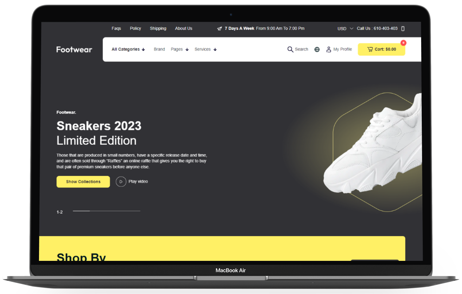 Footwear Shopify Theme - WorkDo