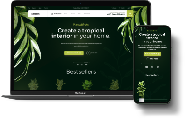 Garden Theme Add-on for eCommerceGo - WorkDo