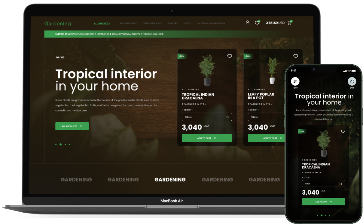 Gardening Shopify Theme - WorkDo