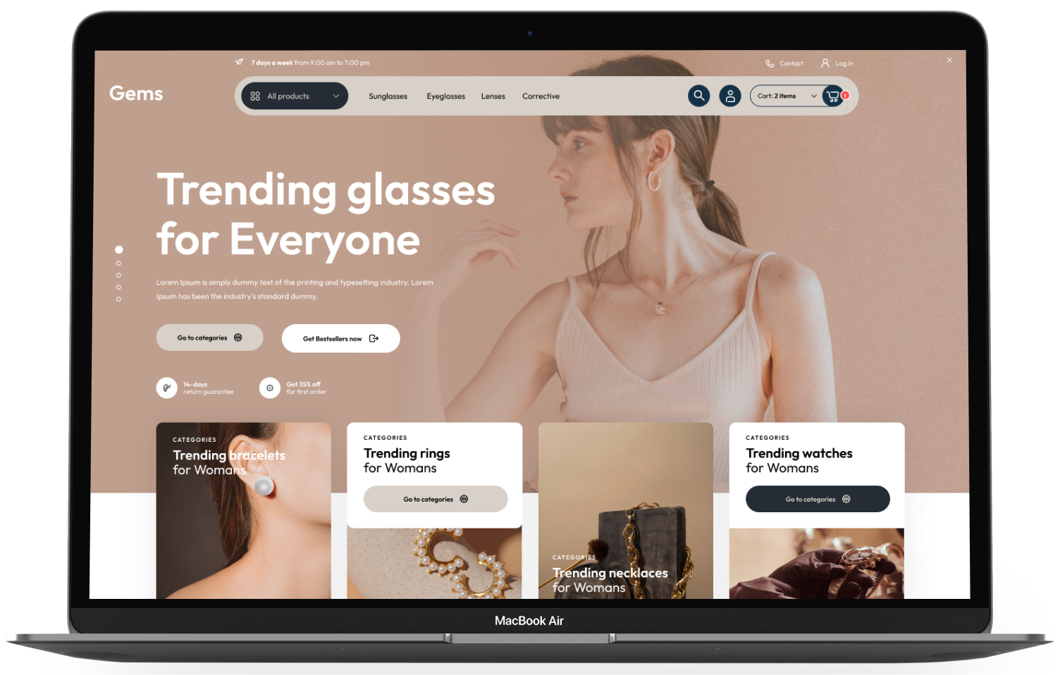 Gems Shopify Theme - WorkDo