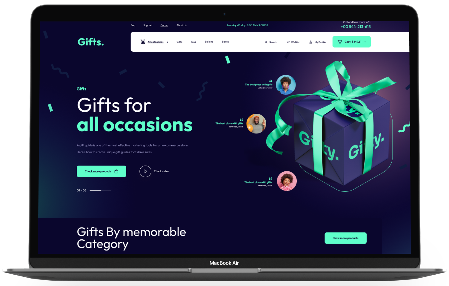 Gifts Theme Add-on for eCommerceGo - WorkDo