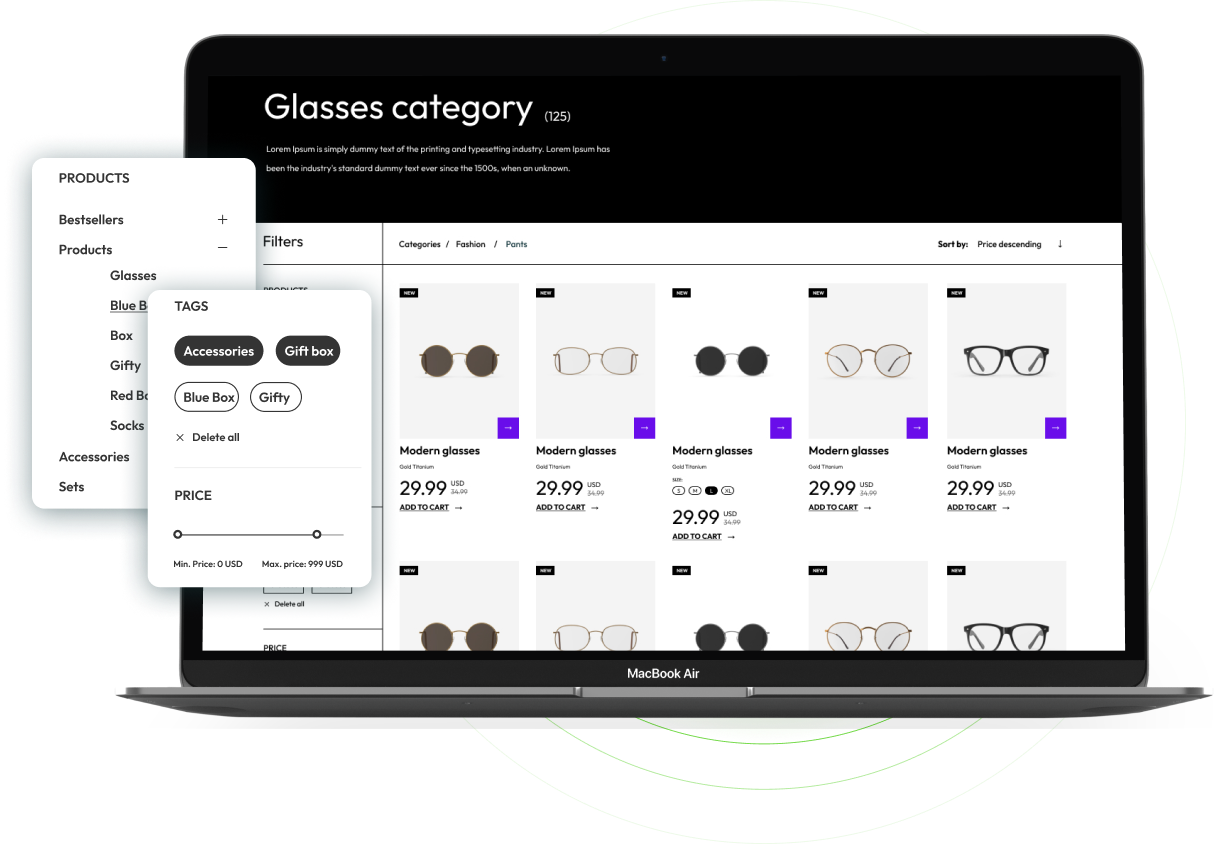 Glasses Shopify Theme - Workdo