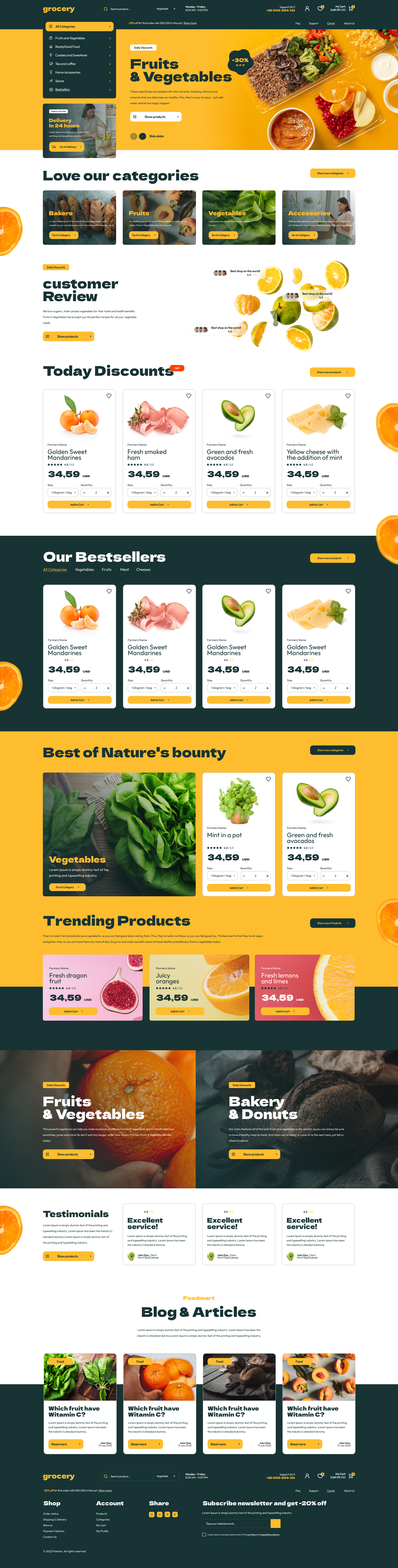 Grocery Theme Add-on for eCommerceGo-WorkDo