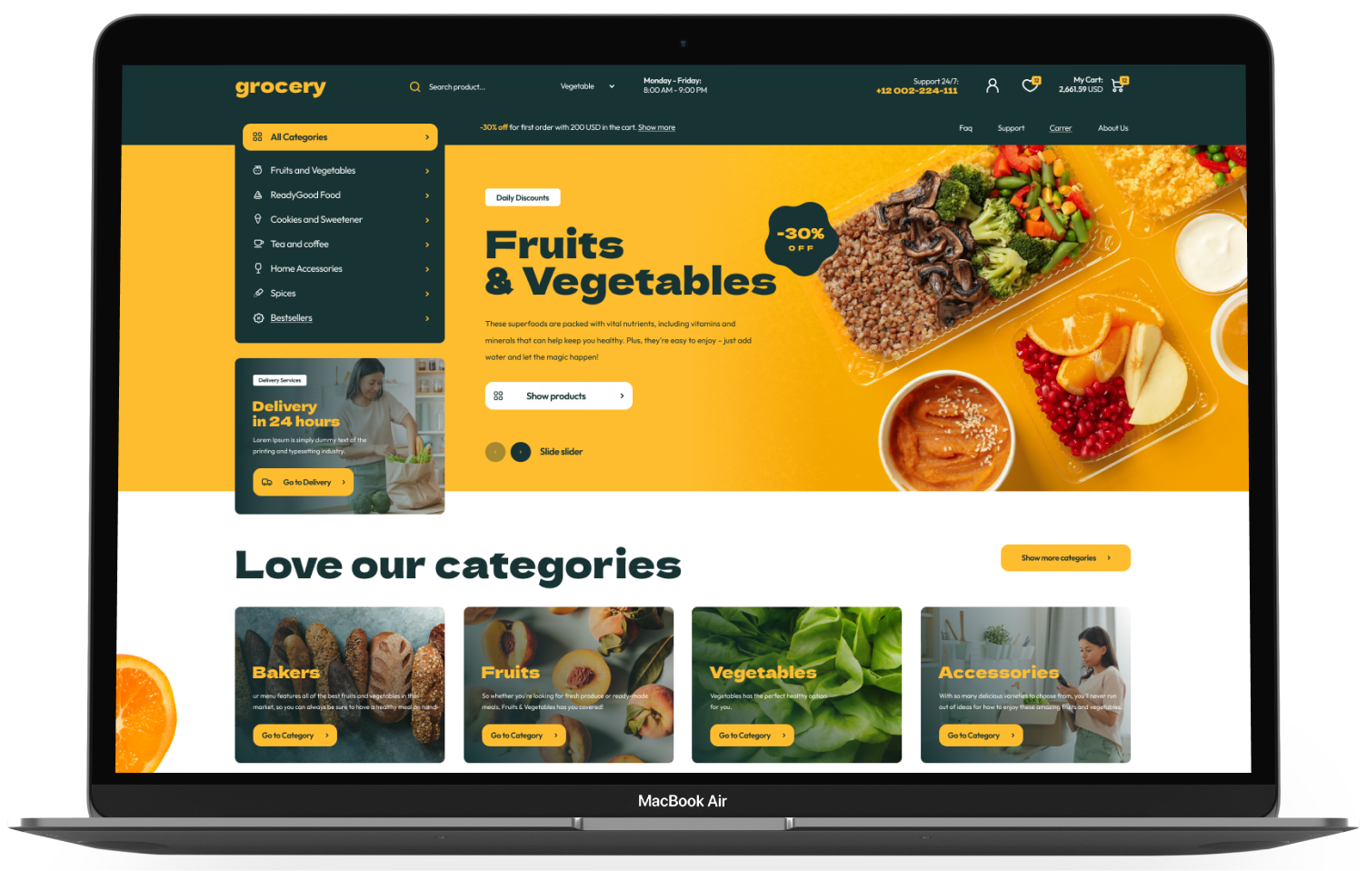 Grocery Shopify Theme - WorkDo