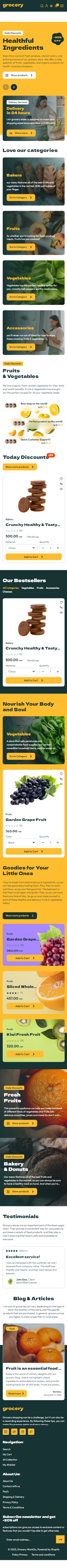 Grocery Theme Add-on for eCommerceGo - WorkDo