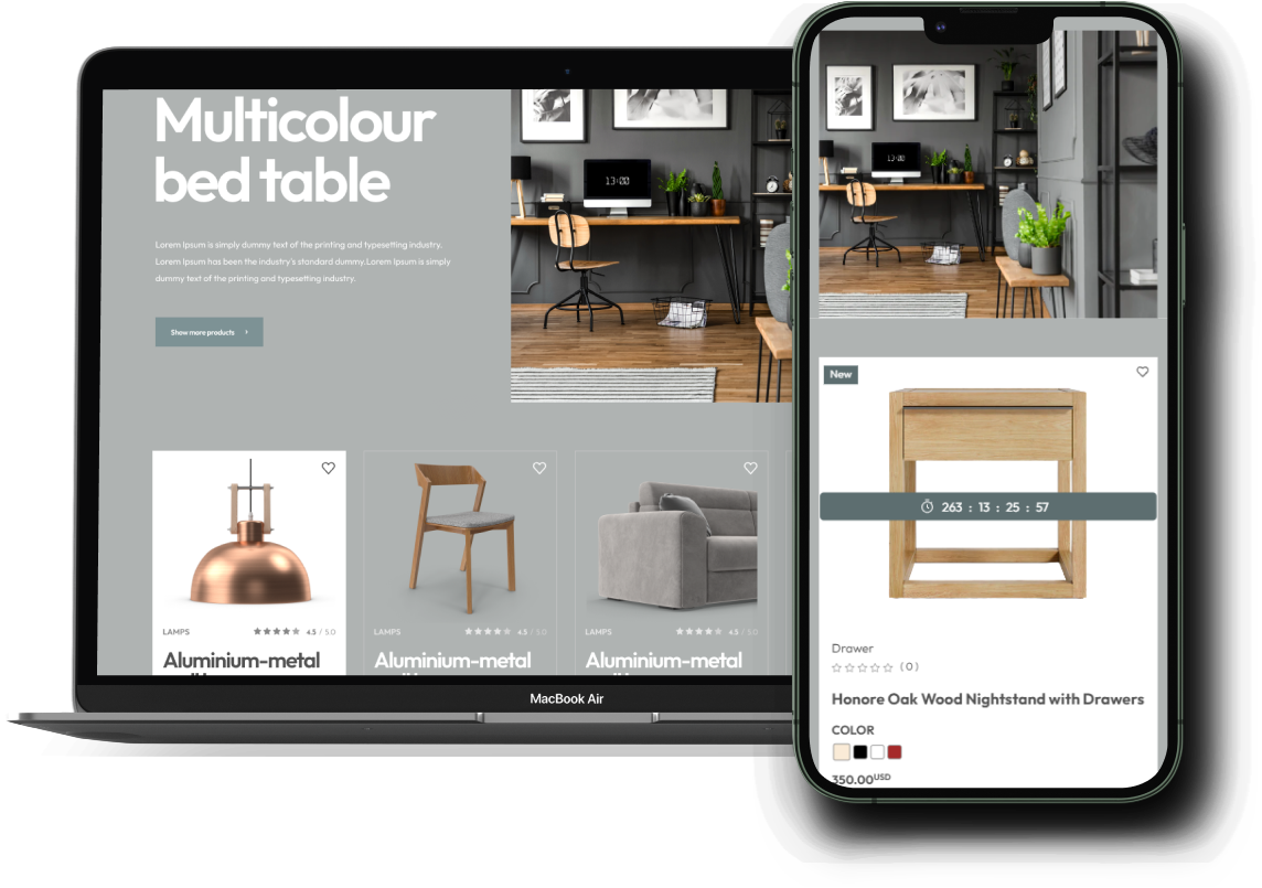 Home Decor Theme Add-on for eCommerceGo - WorkDo
