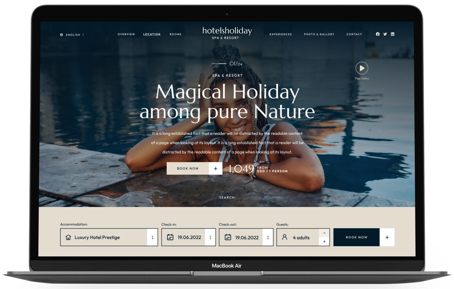 Hotels Holiday WordPress Theme - WorkDo