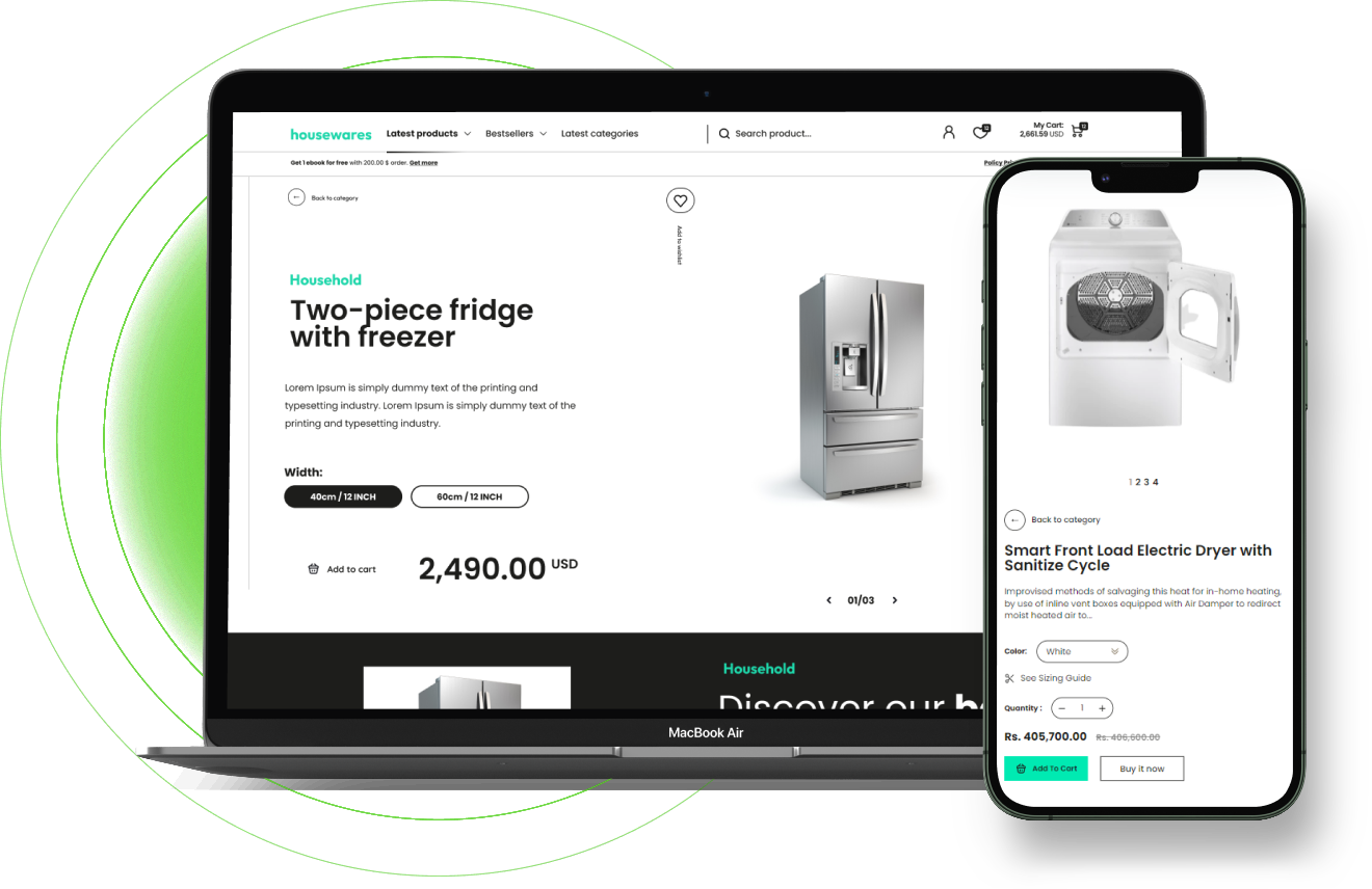 House Wares Theme Add-on for eCommerceGo - WorkDo