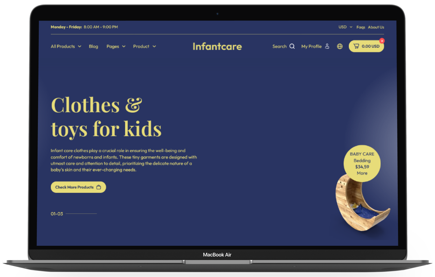 Infantcare Shopify Theme - WorkDo