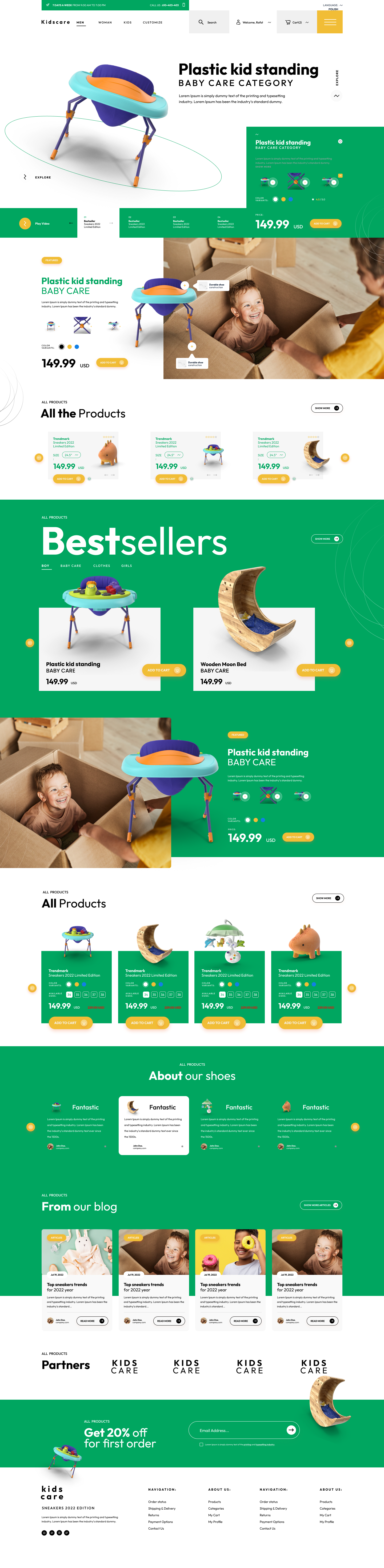 Kidscare Theme Add-on for eCommerceGo-WorkDo