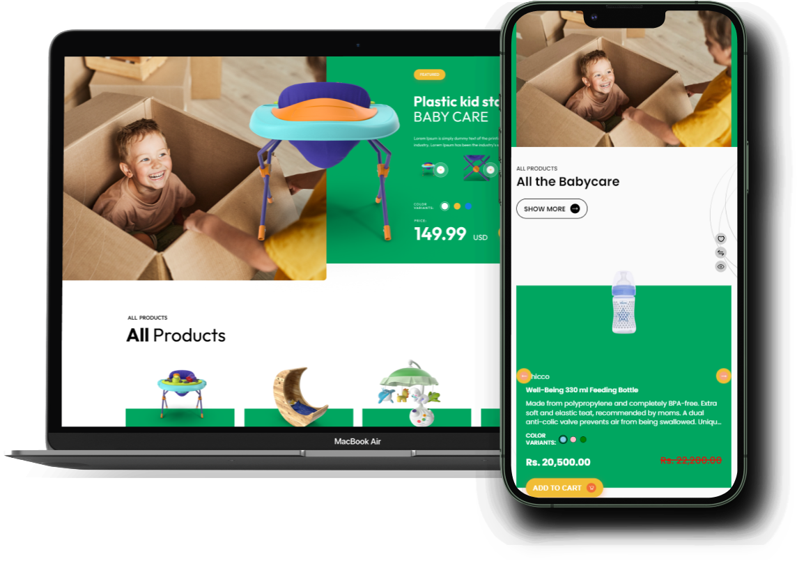 Kidscare Theme Add-on for eCommerceGo - WorkDo