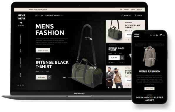 Menswear Theme Add-on for eCommerceGo - WorkDo