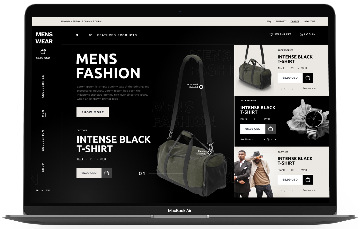 Menswear Theme Add-on for eCommerceGo - WorkDo