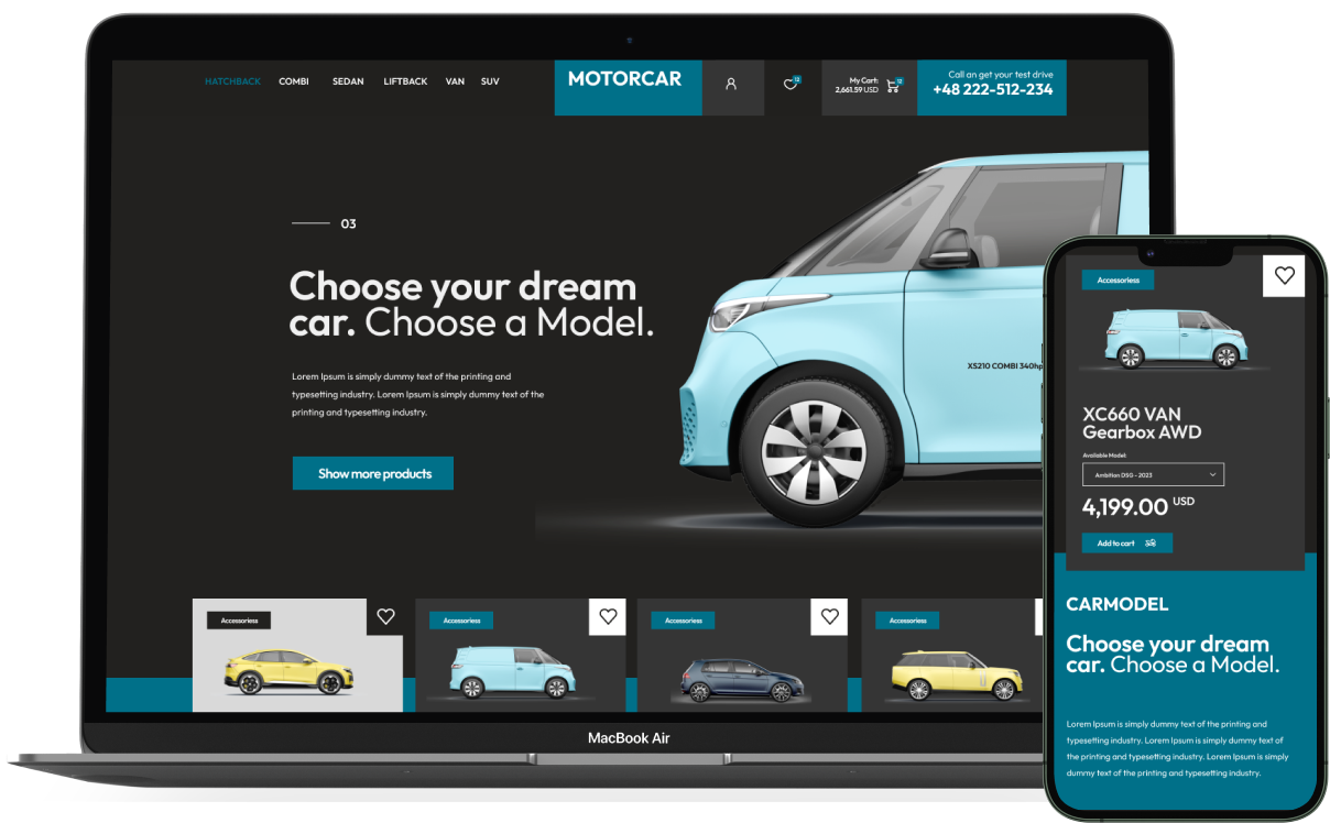 Motorcar Shopify Theme - WorkDo